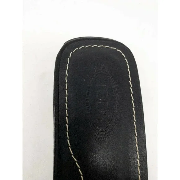 Tods Slides Leather Sandals - Picture 6 of 7